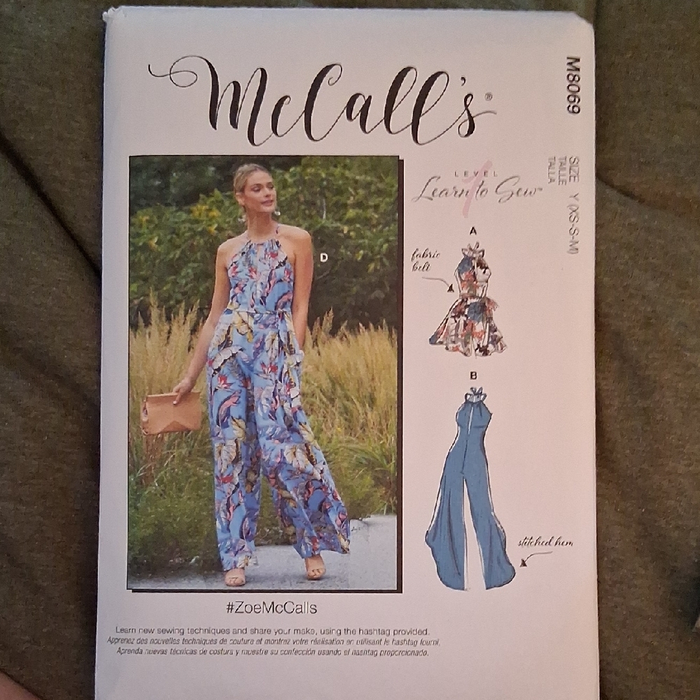 McCall's Sewing Pattern for Women's Jumpsuit